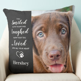 Hund för Pet Memorial Personlig Sympathy Gift Phot Kudde