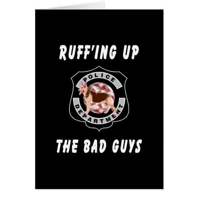 Hund för polis K9 OBS Kort (Framsidan)