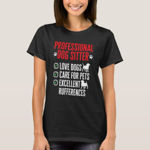 Hund för Professionell av platshållare för hund-Si T Shirt