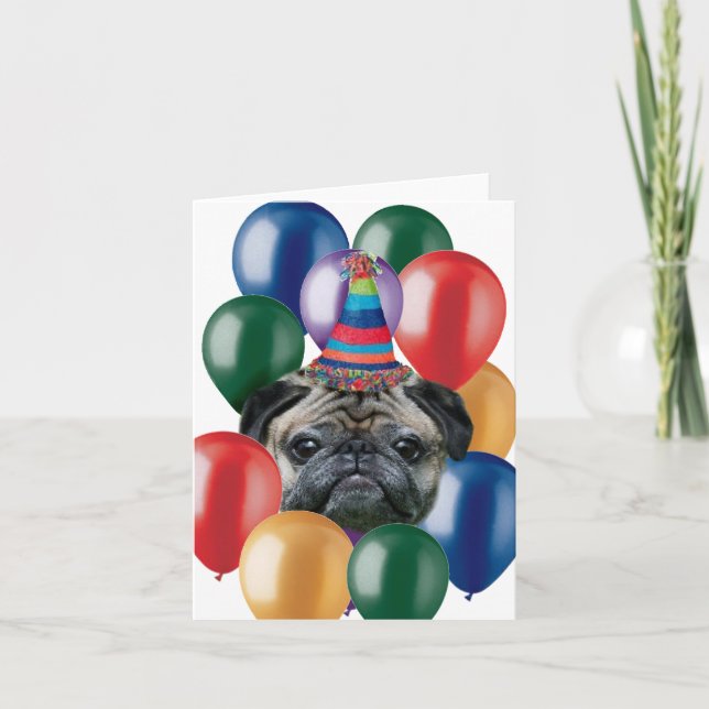 hund för puckel Grattis på födelsedagen Kort (Framsida)