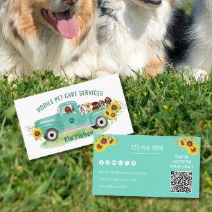Hund för QR-kodwebbplats Visitkort
