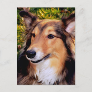 Hund för rädding vykort