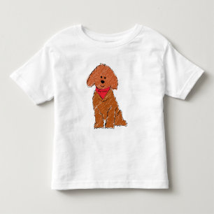 Hund för rött lucka i Cute Personlig-Tecknaden T Shirt