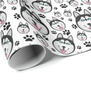 Hund för Sled för arktisk valpsiberian husky sto Presentpapper