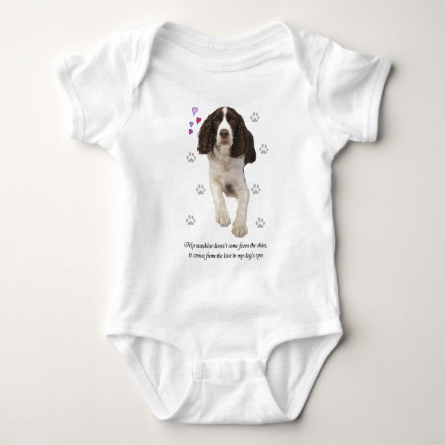 Hund för Spaniel för engelsk Springer Tröja (Framsida)