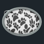 Hund för svart och vit Abstrakt<br><div class="desc">Ett svart och vitt mönster bildade hund i olika vinklar och storlekar. Anpassningsbar bälte låsbeslag. Gift-idé för hundälskare.</div>