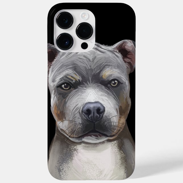 HUND FÖR TERRIER FÖR VATTENFÄRGMERIKANSKA STAFFORD (Baksida)