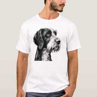Hund för tysk Wirehsted Pointer T Shirt
