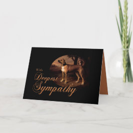 Hund för Ulmer Hund-målning Sympathy Card Kort