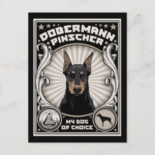 Hund för val vykort
