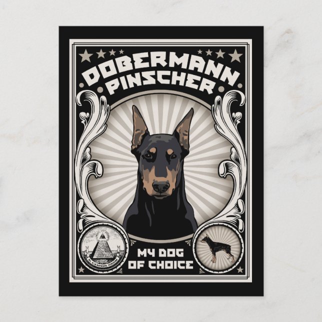 Hund för val vykort (Framsida)