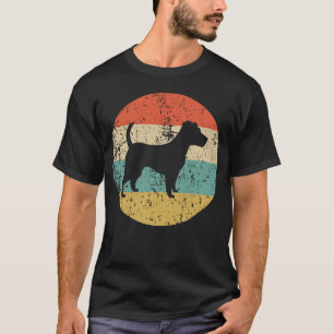 Hund för vintage för jackRussell Terrier Retro T Shirt