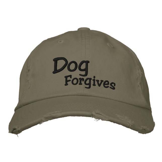 Hund Forger Baseball Hat Broderad Keps (Framsida)