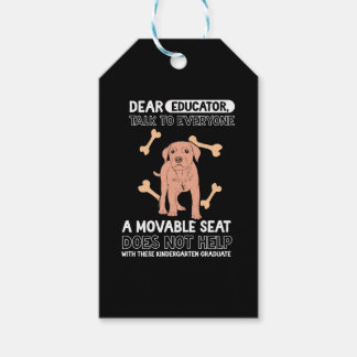 Hund första dag i Kindergarten Presentetikett