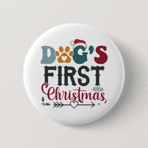 Hund första jul knapp