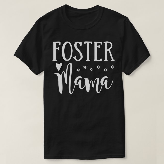 Hund Foster Mamma Cute Rädding Pet Mamma Pullover T Shirt (Design framsida)