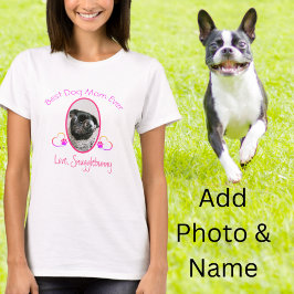 Hund Foto Bästa Hundmamma Någonsin Hjärta Tassavtr T Shirt