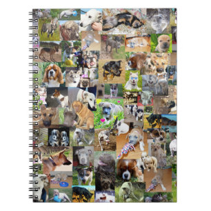 Hund Foto Collage, Anteckningsbok
