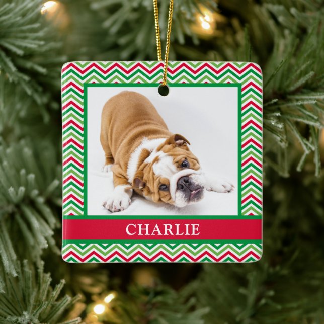 Hund Foto  Julgransprydnad Keramik (Träd)