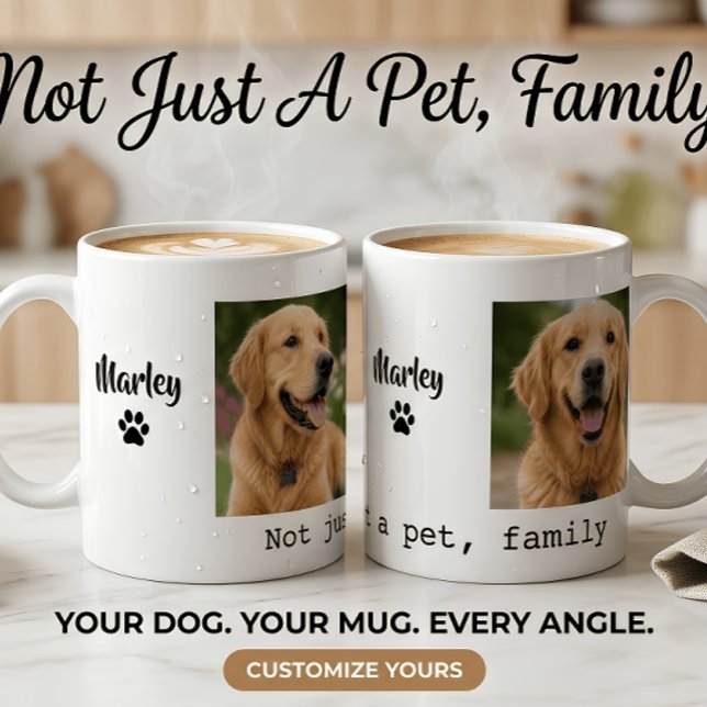 Hund Foto Mugg, Inte Bara Ett Husdjur Kaffemugg (Skapare uppladdad)