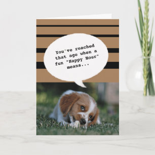 Hund fotot Lycklig-timmen börjar bli gammal, ynkli Kort