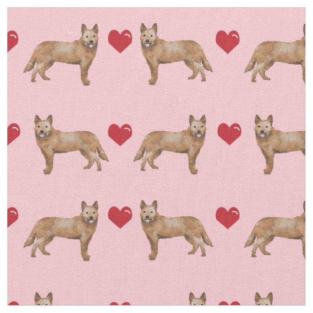 hund från frigående boskap Hårare rosa från kärlek Tyg (Närbild)