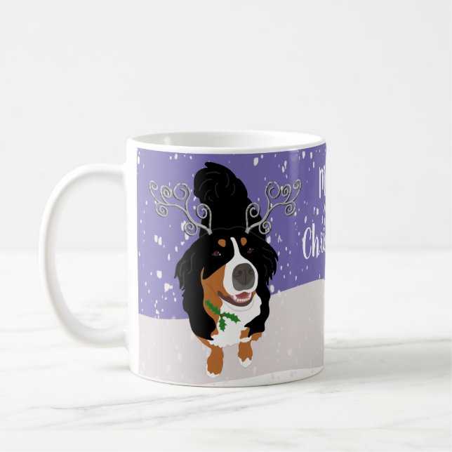Hund från Jul Bernese Kaffemugg (Vänster)