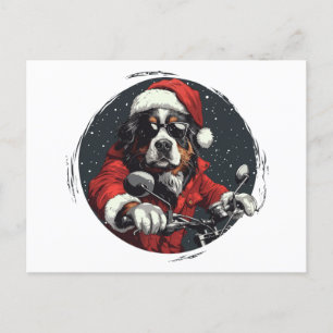 Hund från Jul Bernese Mountain Helg Vykort