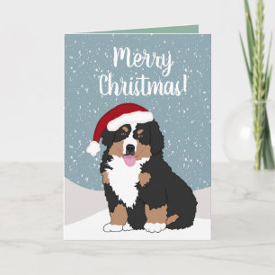 Hund från Jul Bernese Mountain Kort