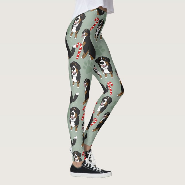 Hund från Jul Bernese Mountain Leggings (Höger)