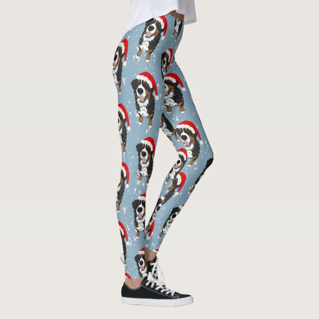 Hund från Jul Bernese Mountain Leggings (Höger)