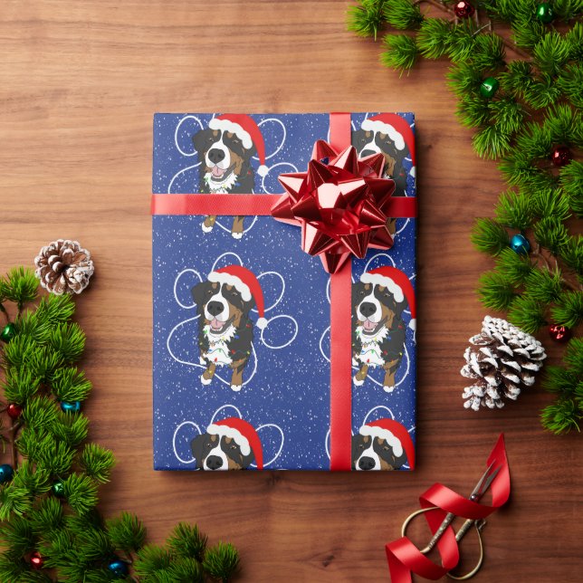 Hund från Jul Bernese Mountain Presentpapper (Julgåva)