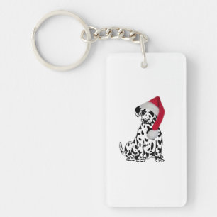Hund från jul Dalmatien Nyckelring