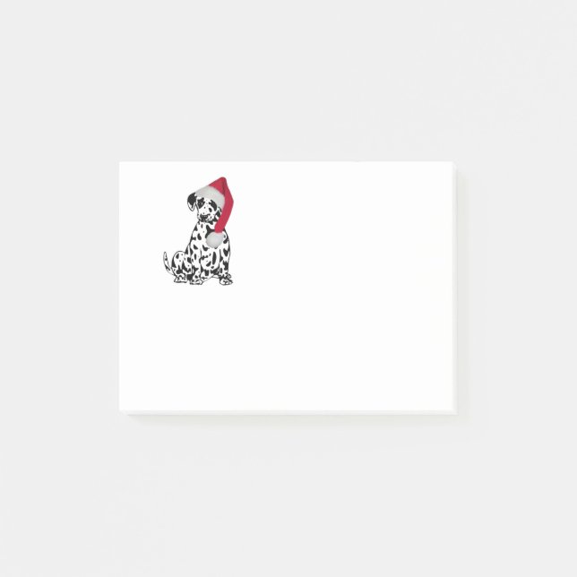 Hund från jul Dalmatien Post-it Block (Framsida)
