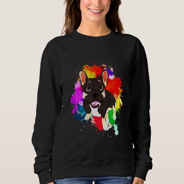 Hund Fransk Bulldog 59 T Shirt (Framsida)