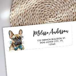 Hund Fransk Bulldog Personlig Pet Returadress Returadress Etikett