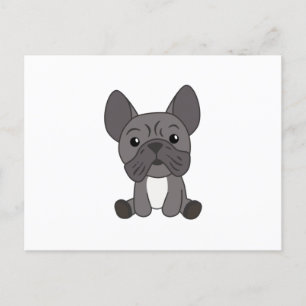 Hund Fransk Bulldog Puppy Cute Hundar För barn Vykort