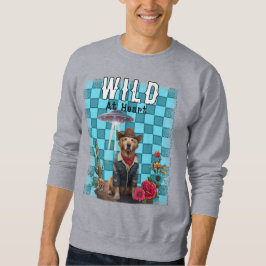 hund-Fransk cowboy Lång Ärmad Tröja