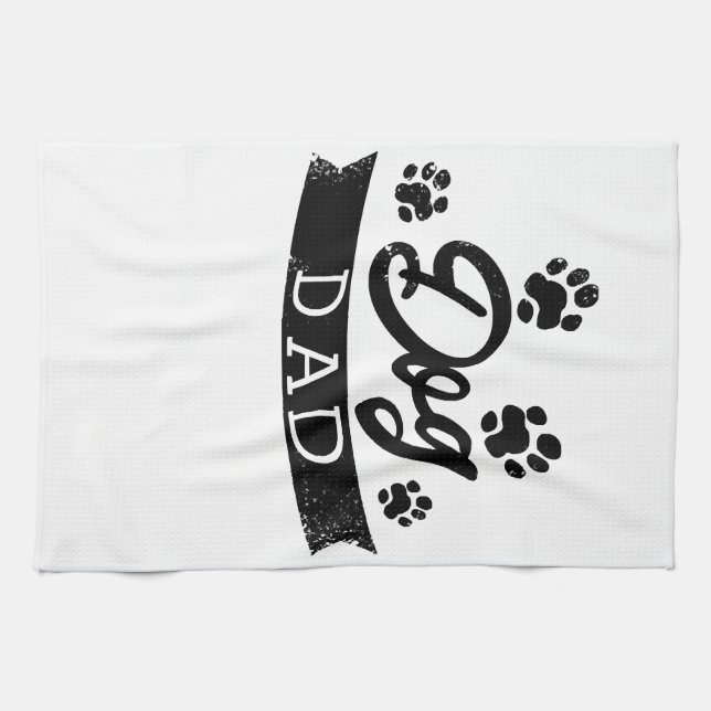 Hund Funny Design - Gift-idé för ägare av hundar Kökshandduk (Horisontell)