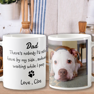 Hund Funny Fars dag - Pet Photo Dog Humor Kaffemugg