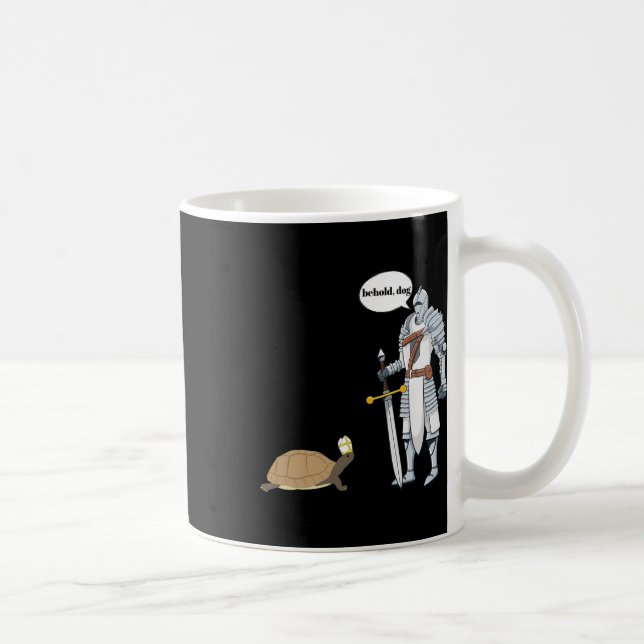 Hund Funny Turtle Wearing A Priest Hat Superskoj G Kaffemugg (Höger)