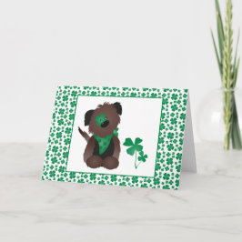 Hund Fyrklöver Grön Kort