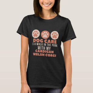 Hund går in i parken med mina matvlar t shirt