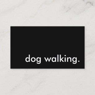 hund går. visitkort