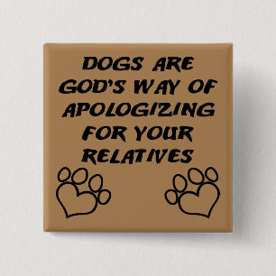Hund Gåva Från Gud Rolig Knappsats Badge Pin Knapp