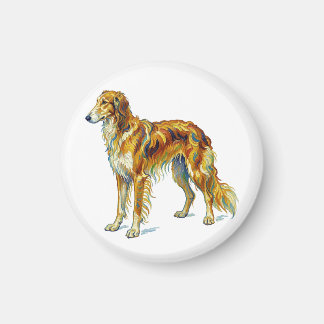 Hund Gåva Livlig Färgrik Saluki Hund Design Magnet