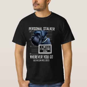 Hund Giant Schnauzer Jag kommer att följa efter T Shirt