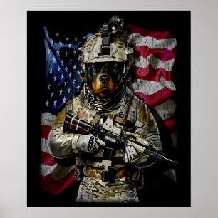 Hund Gift   Baby rottweiler Poster