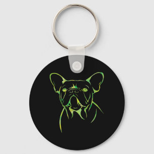 Hund Gift Cute Colely Fransk Bulldog Gift Nyckelring