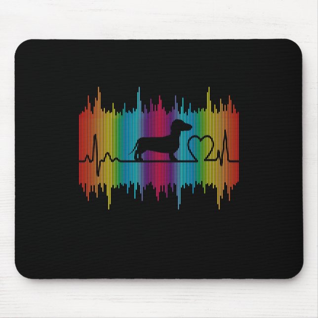 Hund Gift| Dachshund Kärlek Musmatta (Framsidan)
